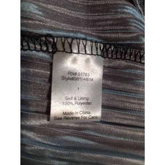 Maurices Dress Ladies 1x Gray Black Sleeveless Swing Midi - Picture 5 of 8